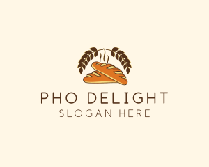 Bakery Baguette Deli Bread logo design