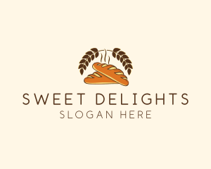 Bakery Baguette Deli Bread logo design