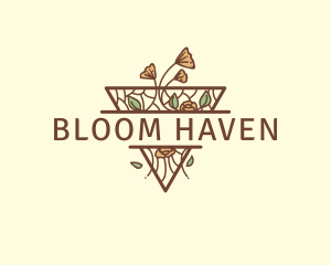 Floral Wellness Garden logo design