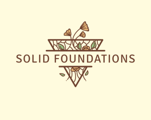 Clothing Line - Floral Wellness Garden logo design