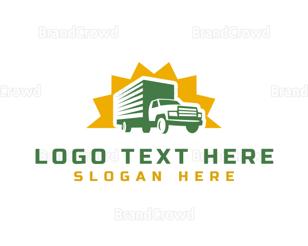 Truck Cargo Delivery Logo