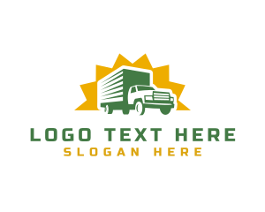 Wheeler - Truck Cargo Delivery logo design