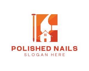 Home Nail Hammer logo design