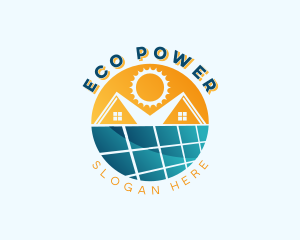 Renewable - Residential Solar Panel logo design