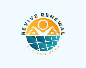 Residential Solar Panel logo design