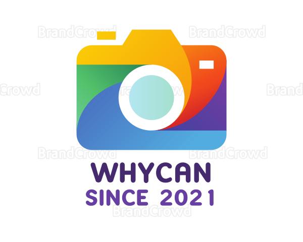 Colorful Whirl Camera Logo