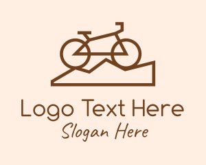 Minimal - Mountain Bike Bicycle logo design