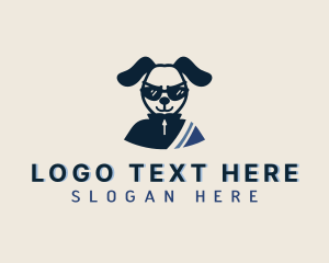 Groomer - Pet Dog Sunglasses logo design