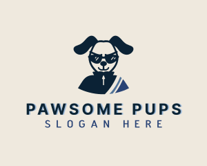 Pet Dog Sunglasses logo design