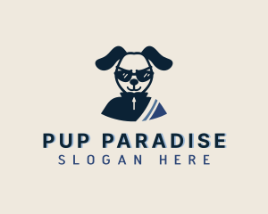 Pet Dog Sunglasses logo design