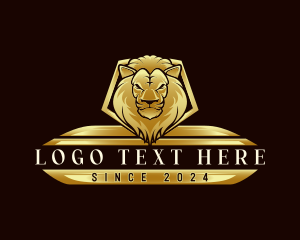 Feline - Luxury Lion Crest logo design