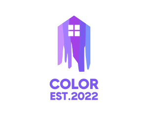 Colorful Paint House  logo design