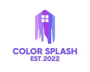 Colorful Paint House  logo design