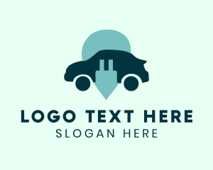 Charge - Electric Car Location logo design