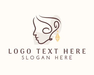 Luxury - Woman Style Jewelry logo design