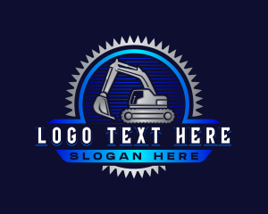 Machinery - Excavator Machinery Digger logo design