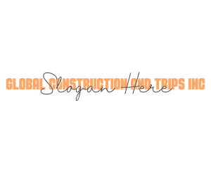 Signature Overlap Wordmark Logo