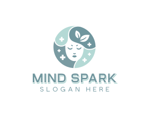 Mental Health Mindfulness Head logo design