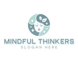 Mental Health Mindfulness Head logo design