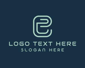 Expert - Digital Tech Software Letter E logo design