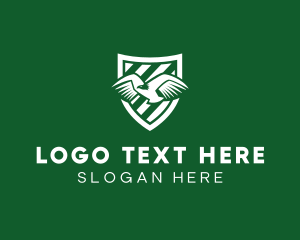 League - Flying Eagle Shield logo design