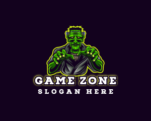 Frankenstein Monster Gaming logo design