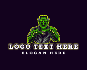 Undead - Frankenstein Monster Gaming logo design