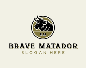 Bull Steakhouse Saloon logo design