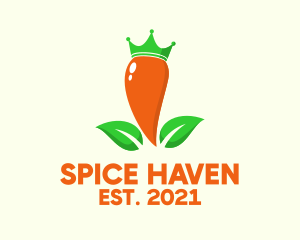 Chili Pepper Crown logo design