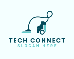 Disinfectant - Sanitary Vacuum Cleaning logo design