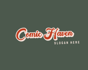 Comics - Retro Cursive Company logo design