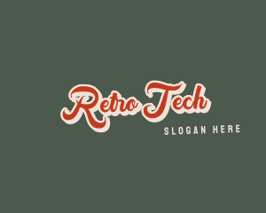 Retro Cursive Company logo design