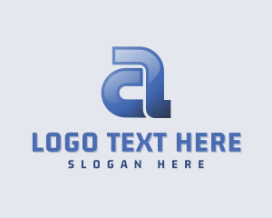 Blue Company Letter A & C Logo