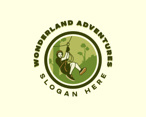 Zipline Sports Adventure logo design