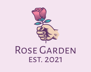 Rose - Rose Hand Grip logo design