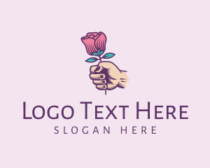 Grip - Rose Florist Romance logo design