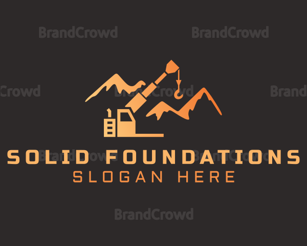 Orange Mountain Crane Logo