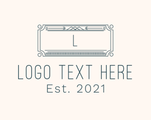 Signage - Retro Signage Lettermark logo design