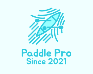 Paddle - Kayak Canoe Rowing Boat logo design