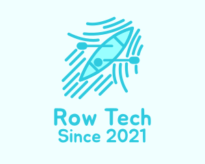 Kayak Canoe Rowing Boat logo design