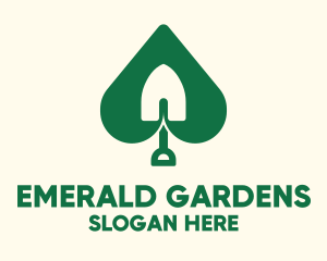 Shovel Leaf Gardening logo design