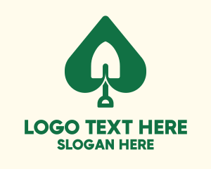 Vegan - Shovel Leaf Gardening logo design