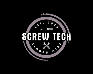 Wrench Screw Business logo design