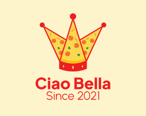 Crown Pepperoni Pizza logo design