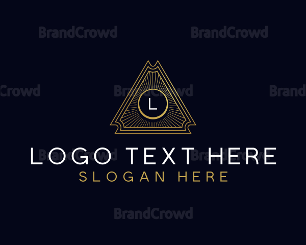 Luxury Art Deco Triangle Logo