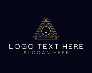 Artchitecture - Luxury Art Deco Triangle logo design