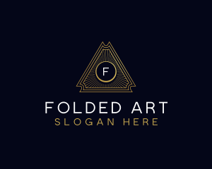 Luxury Art Deco Triangle logo design