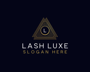 Luxury Art Deco Triangle logo design