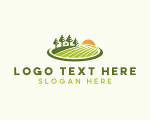 Lawn Yard Landscaper Logo