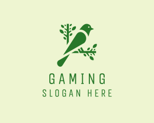 Pet Shop - Green Nature Bird logo design